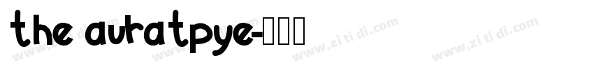 the auratpye字体转换